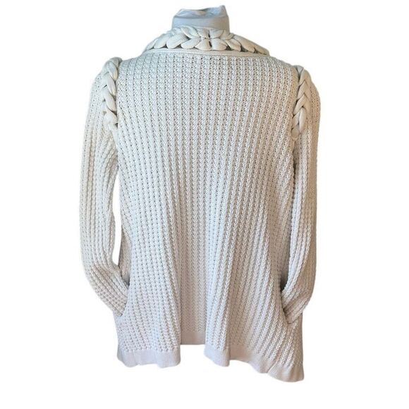 TIBI Cotton/Silk Braided Cardigan with Pockets!!!! Size Medium. Beautiful! - Picture 2 of 16